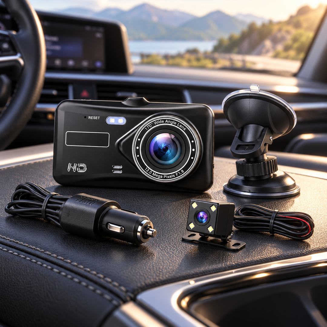 Wireless Dashboard Camera Front and Rear Dual Dash Cam