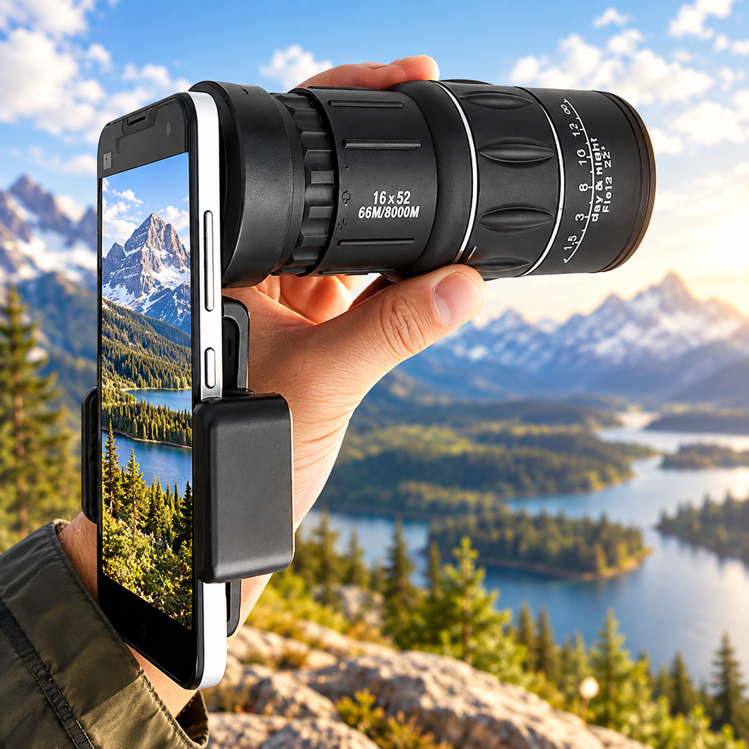 Hiking Monocular HD Digital Telescope Lens Camera for Phone