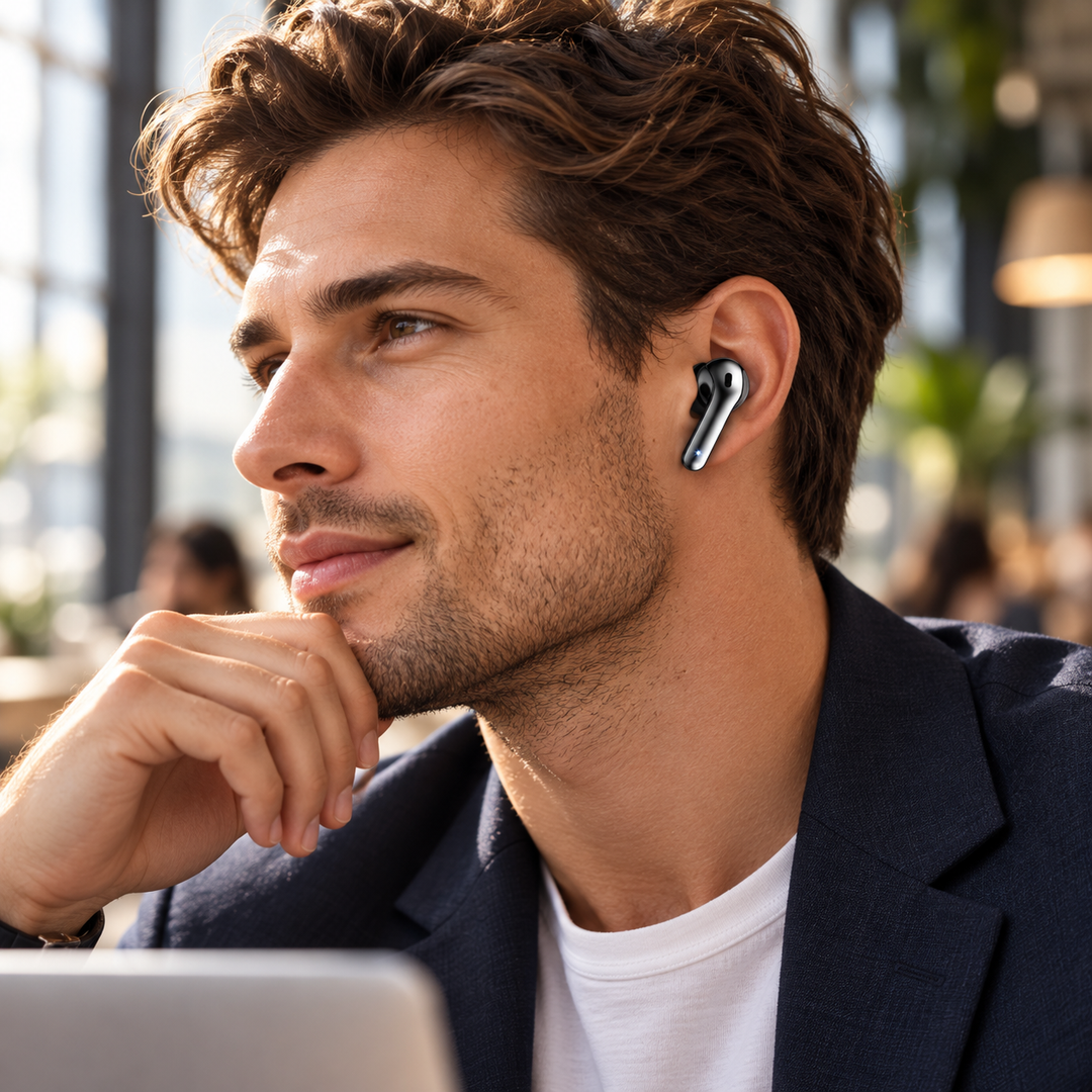 Waterproof Bluetooth Earbuds Noise Cancelling with Charging Case