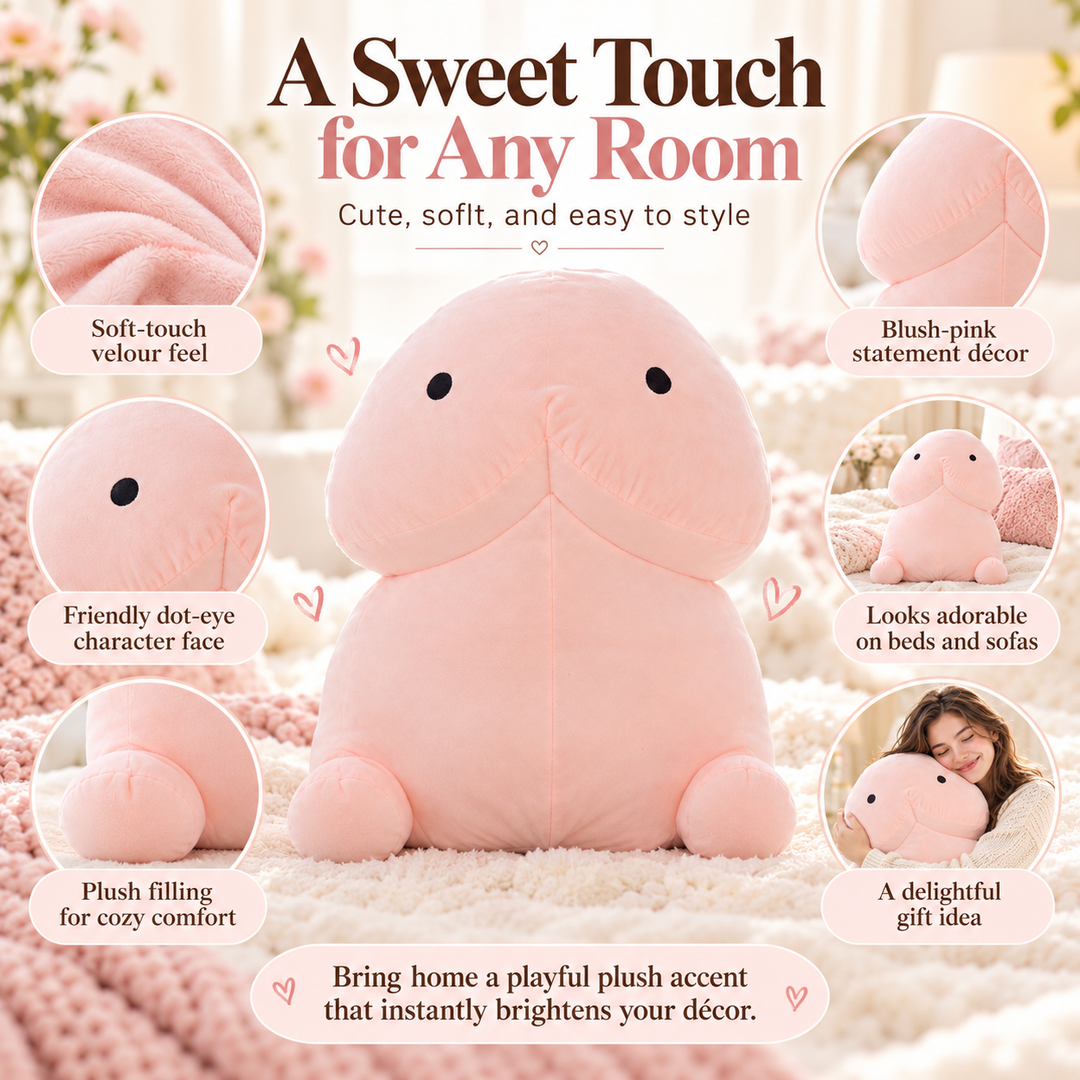 Large Plush Pillow Toy Soft Cuddly Stuffed Cushion for Kids and Decor