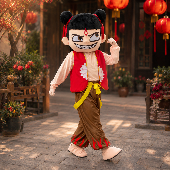 Nezha Warrior Boys Mascot Costume Halloween Cosplay
