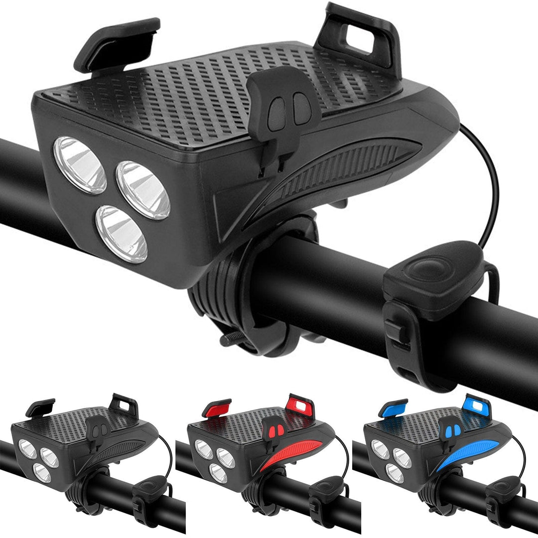 Bicycle Front LED Light Power Bank 1500 Lumens 4-in-1 Bike Light