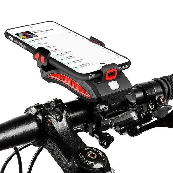Bicycle Front LED Light Power Bank 1500 Lumens 4-in-1 Bike Light