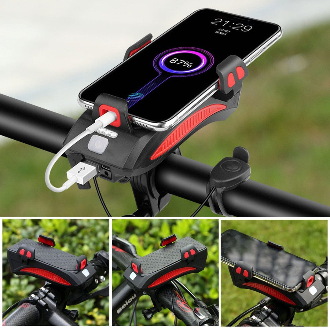 Bicycle Front LED Light Power Bank 1500 Lumens 4-in-1 Bike Light
