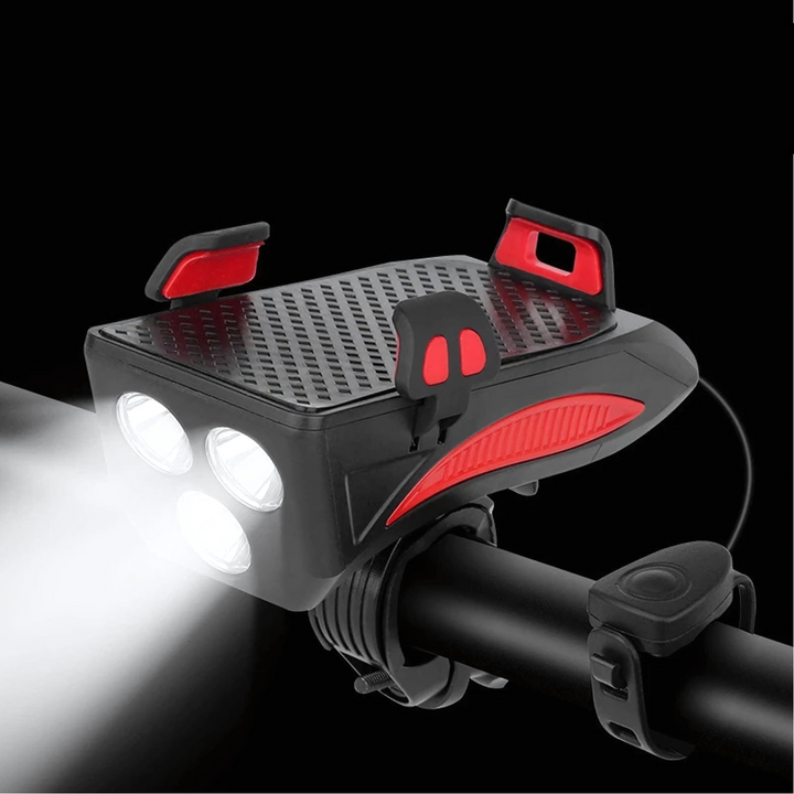 Bicycle Front LED Light Power Bank 1500 Lumens 4-in-1 Bike Light