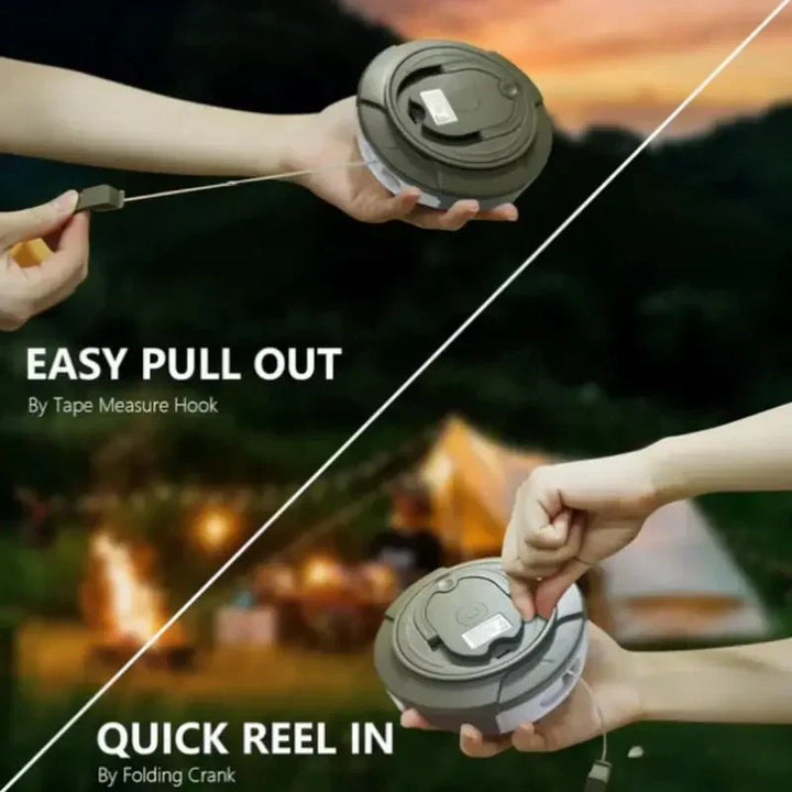 Retractable LED Camping String Lights Portable Outdoor Lantern Light