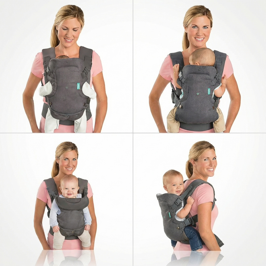 4 in 1 Ergonomic Baby Carrier Adjustable Strap Infant Carrier