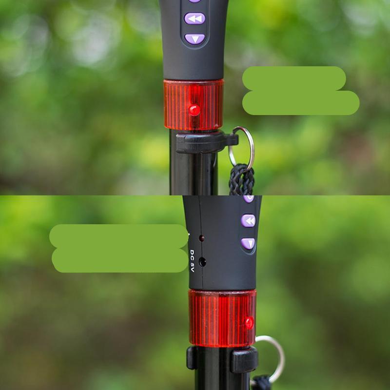 Foldable LED Walking Cane Adjustable Height Ergonomic Handle