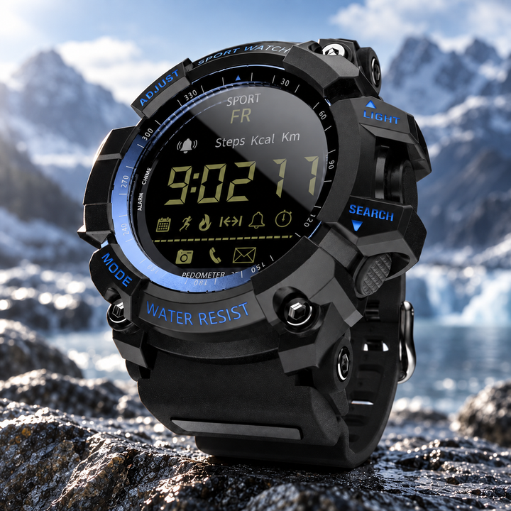 Military Smart Watch Rugged Waterproof Outdoor Fitness Tracker Watch