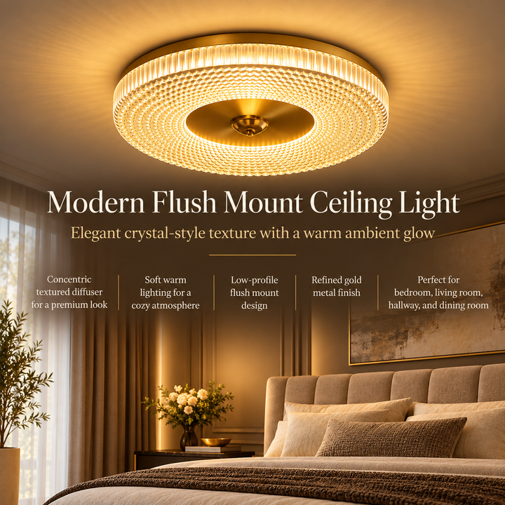 Ultra Slim LED Ceiling Light Modern Dimmable Fixture for Home