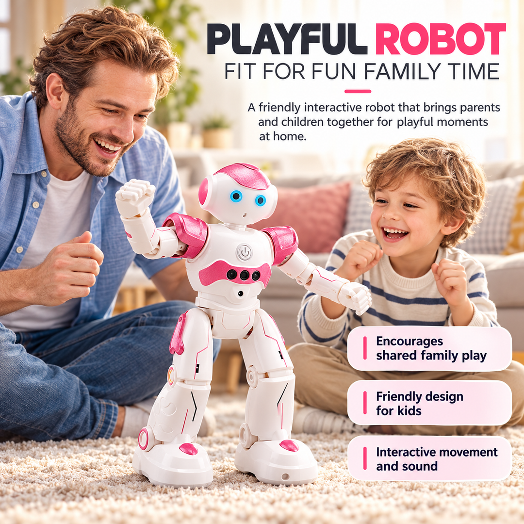 Remote Control Robot Interactive Smart Toy Robot for Kids with Lights
