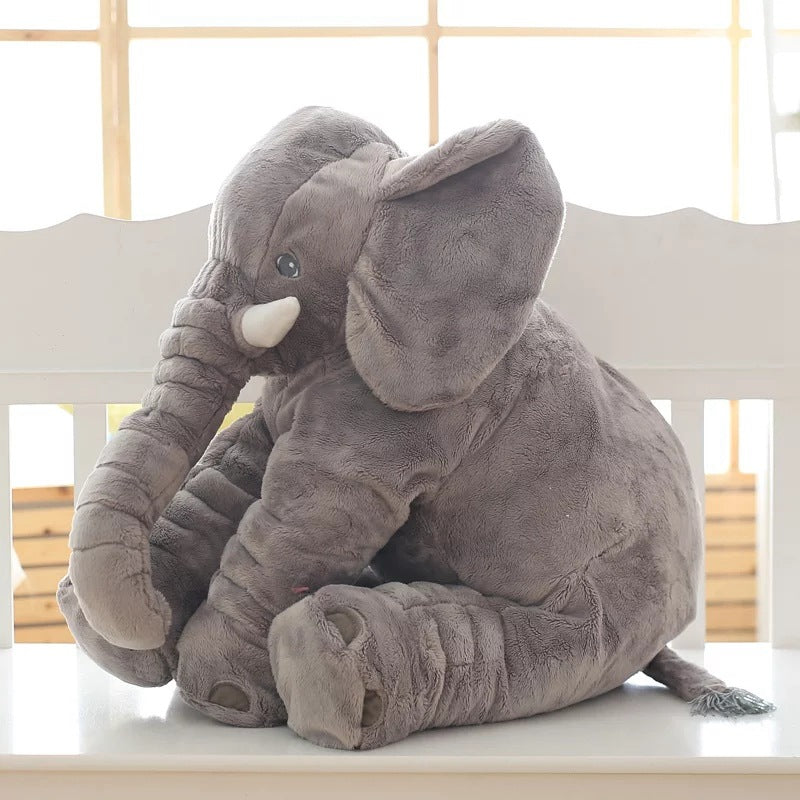 Elephant Shaped Plush Baby Pillow Cushion