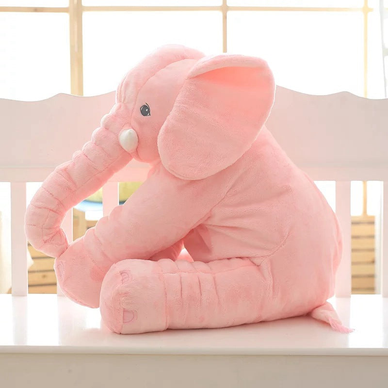 Elephant Shaped Plush Baby Pillow Cushion