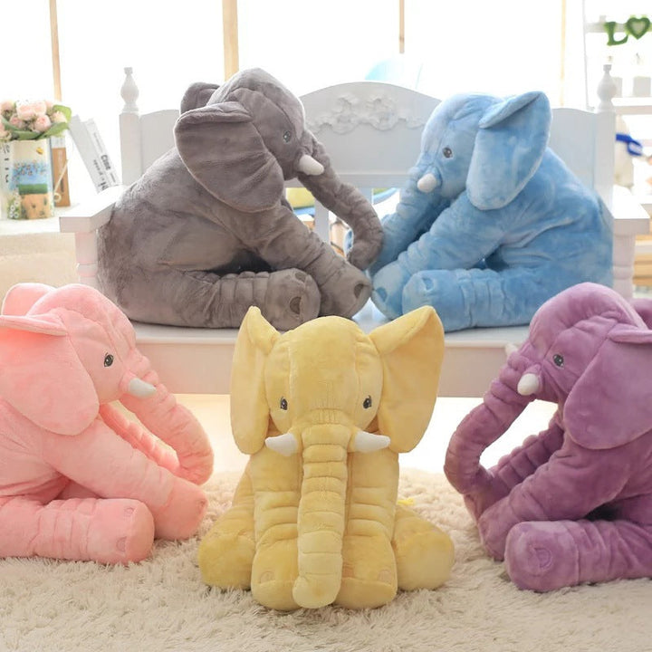 Elephant Shaped Plush Baby Pillow Cushion