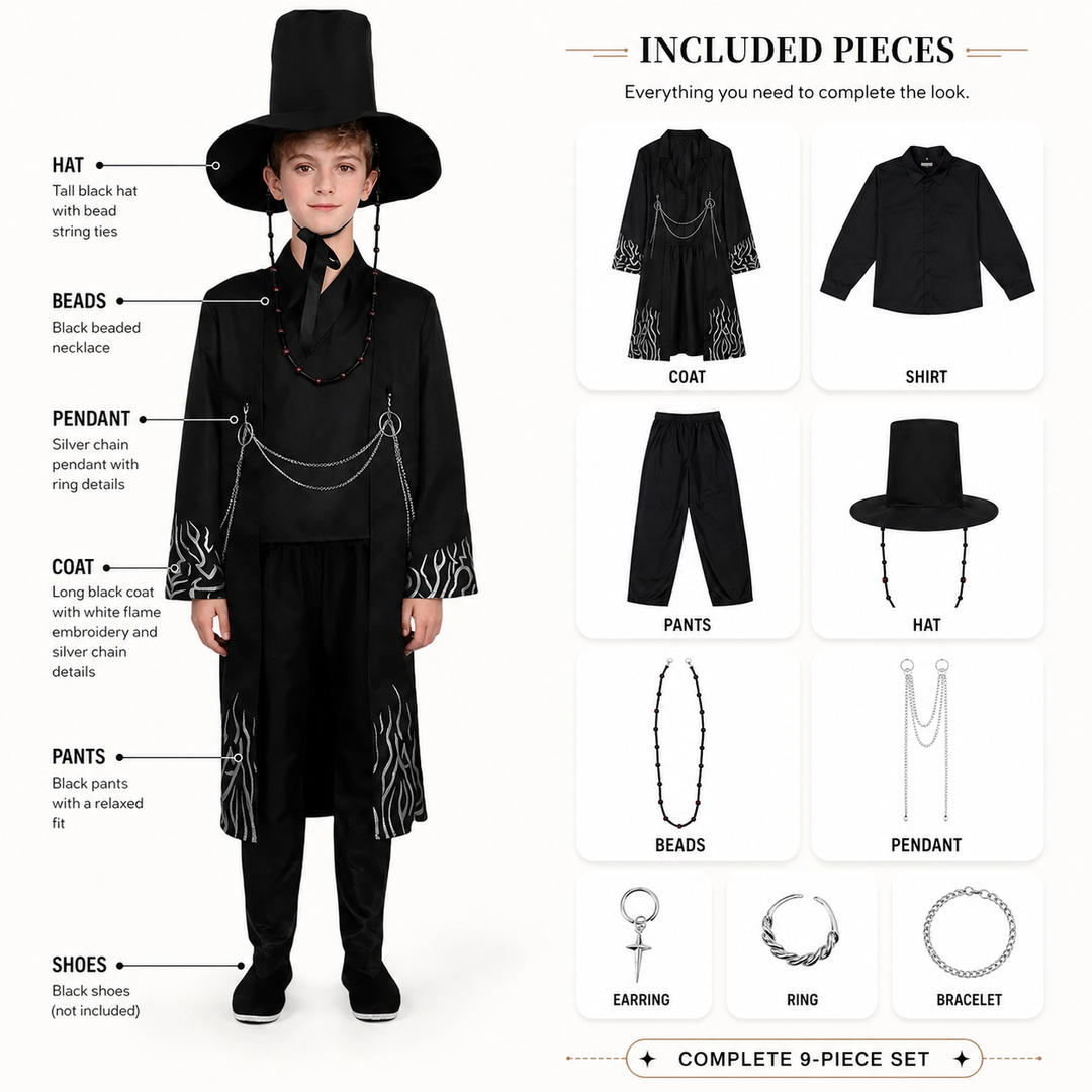 Demon Hunter Hanbok Costume Kids Adults Halloween Cosplay