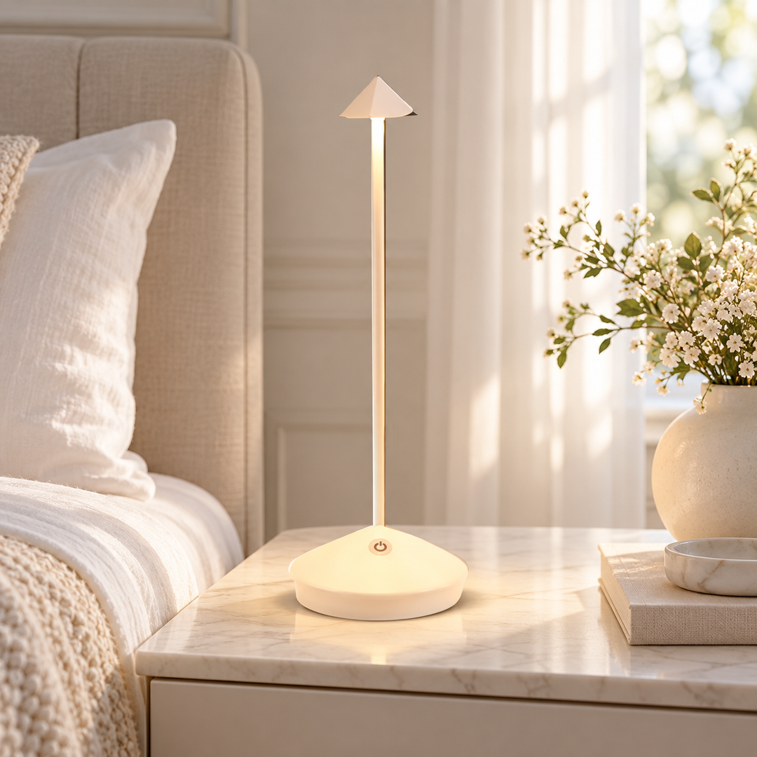 LED Table Lamp Waterproof Dimmable Cordless Minimalist Bedroom
