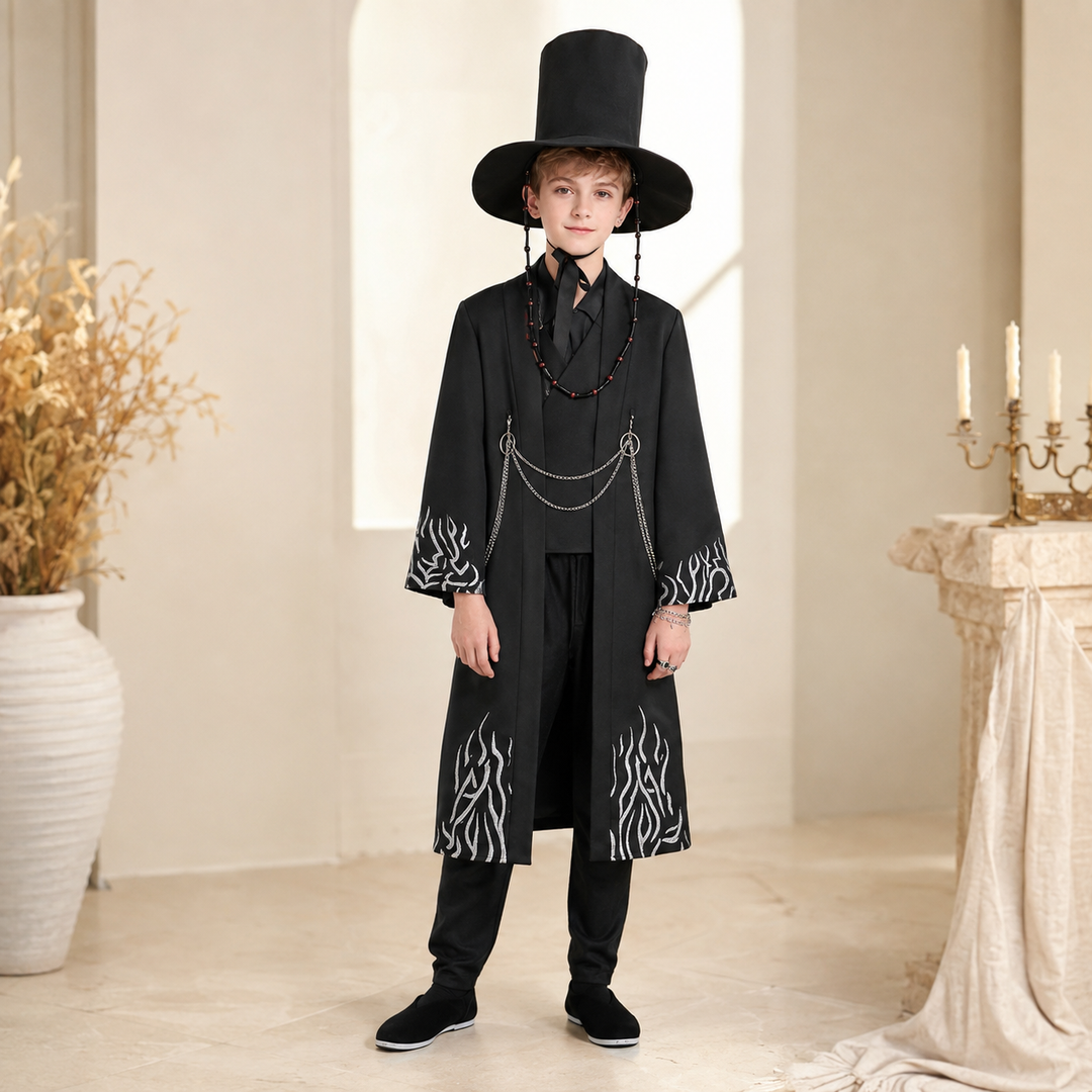 Demon Hunter Hanbok Costume Kids Adults Halloween Cosplay