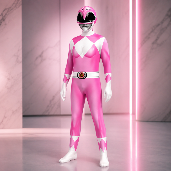 Power Rangers Bodysuit Costume with Helmet Halloween Kids