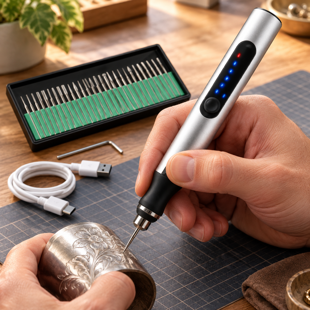 Cordless Electric Engraving Pen Rechargeable Etching Tool Metal