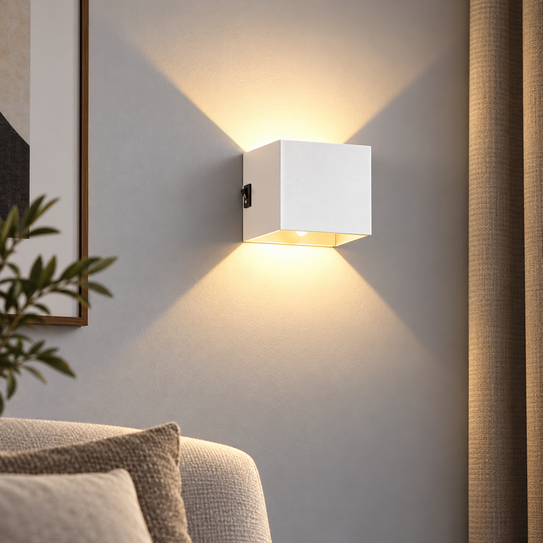 Wireless Rechargeable Wall Lamp USB Adjustable Up Down Light