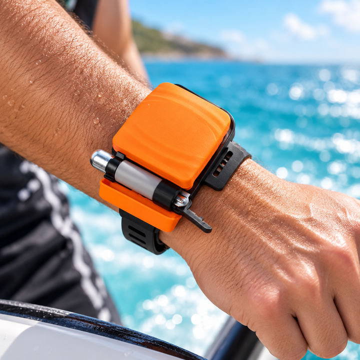 Swimming Safety Inflatable Rescue Bracelet Wristband Anti Drowning Aid