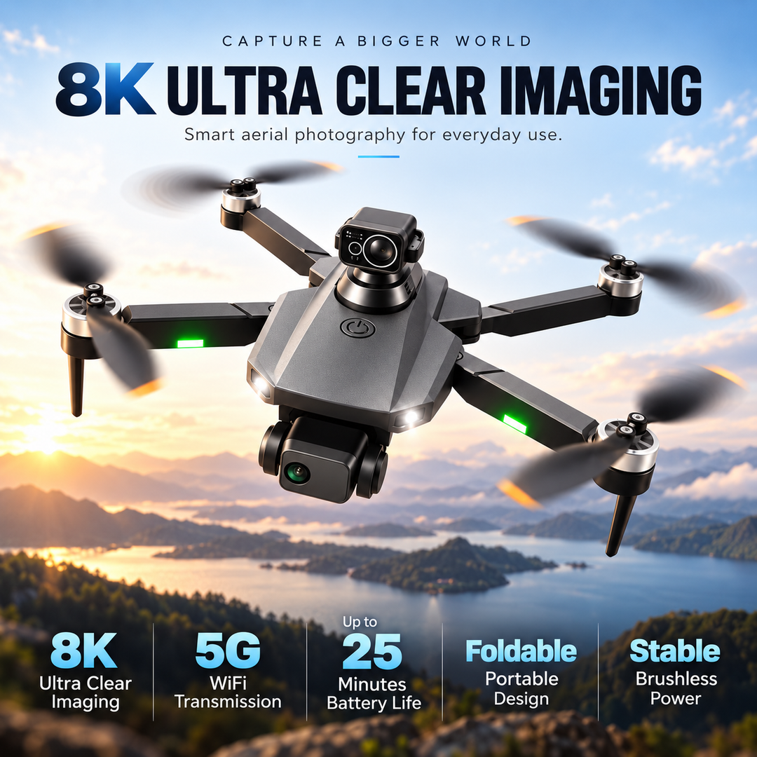 GPS Drone 8K Professional Dual HD Camera Foldable Quadcopter
