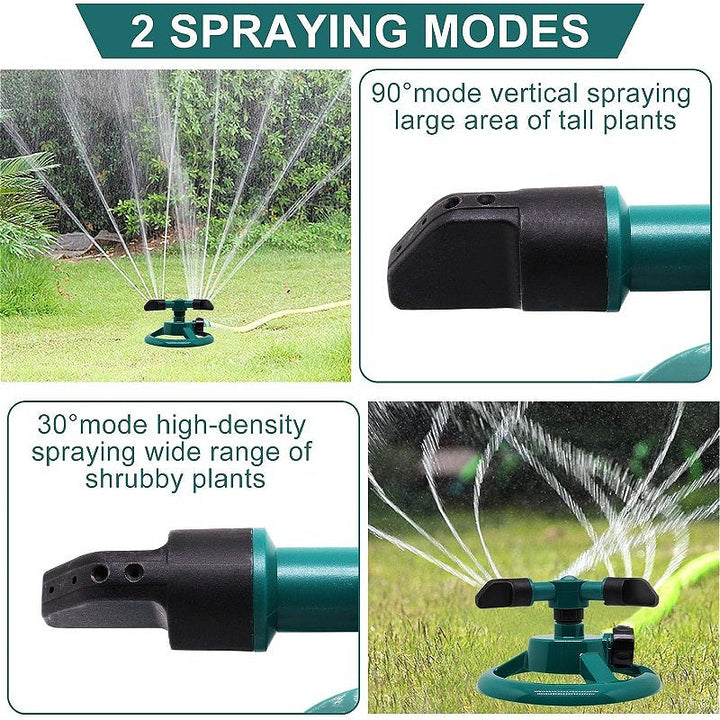 Rotating Circular Patio Sprinkler for Lawn and Garden Watering