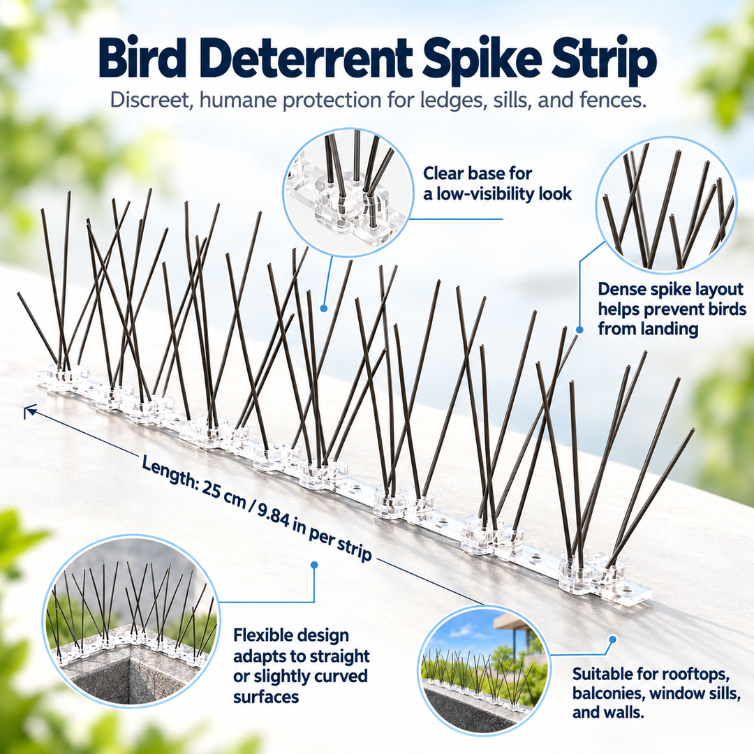 Stainless Steel Pigeon Spikes Bird Deterrent Anti Roosting Spikes 25cm