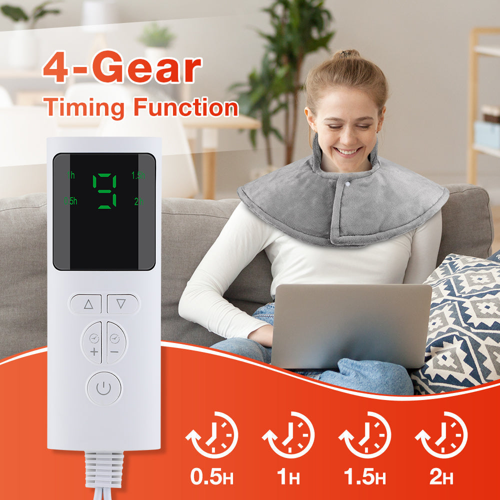 Electric Neck and Shoulder Heating Pad Wrap Therapy