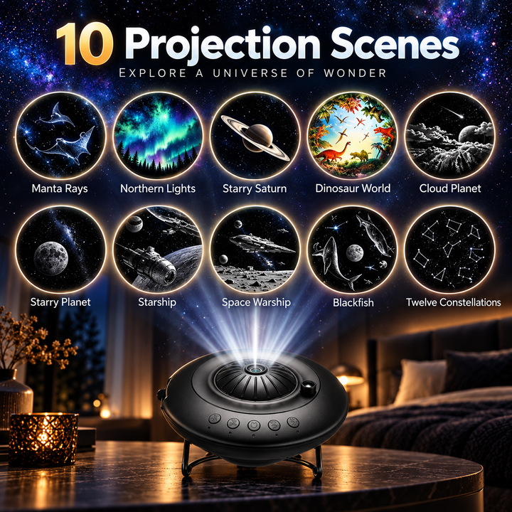 Galaxy Projector Star Night Light with Nebula Effects for Home Theater