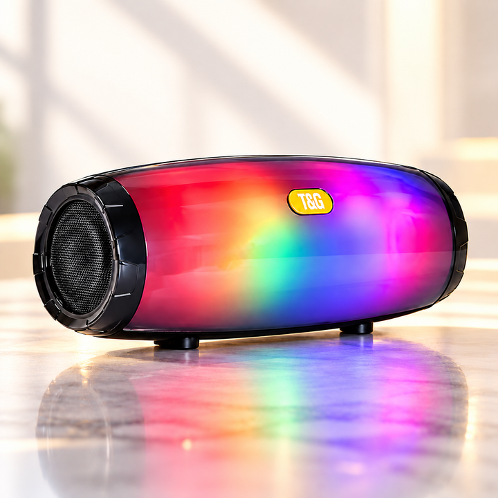 Bluetooth LED Speaker Wireless Portable RGB Light Bass Home Party
