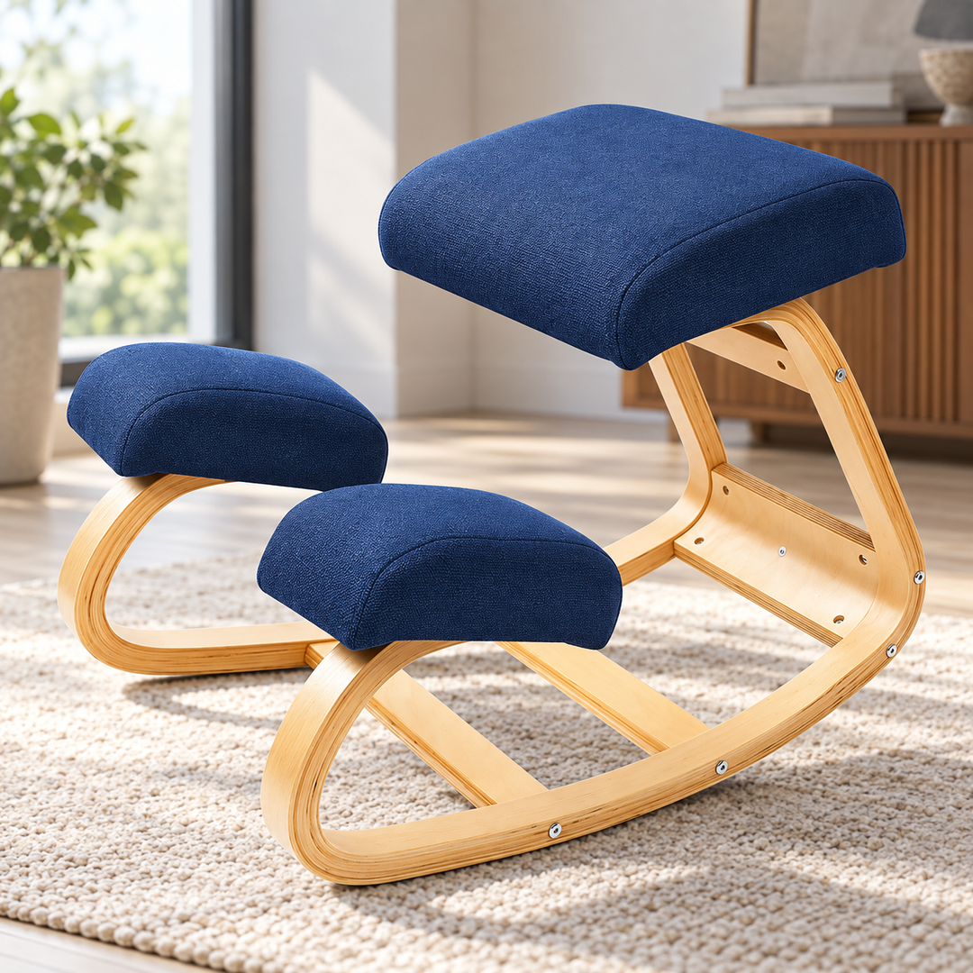 Ergonomic Kneeling Chair Cushioned Posture Support Stool
