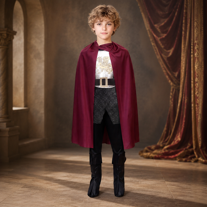 Kids King Costume Set with Crown and Cape Halloween
