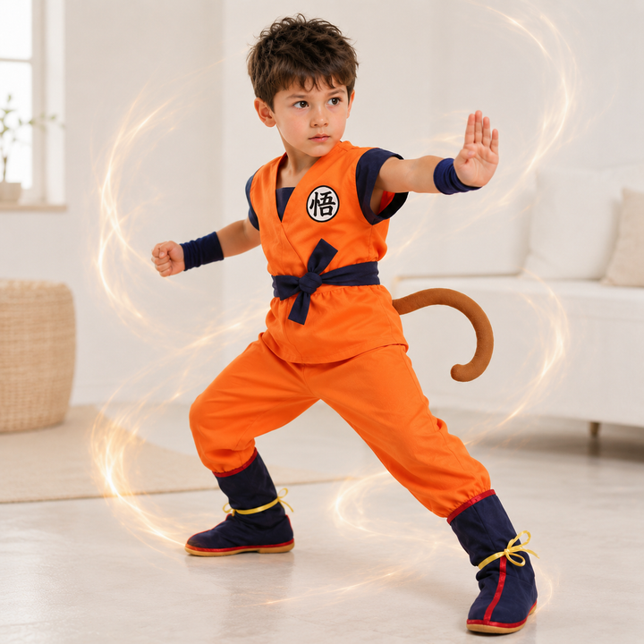 Son Goku Dragon Ball Costume Kids Adults Halloween Cosplay