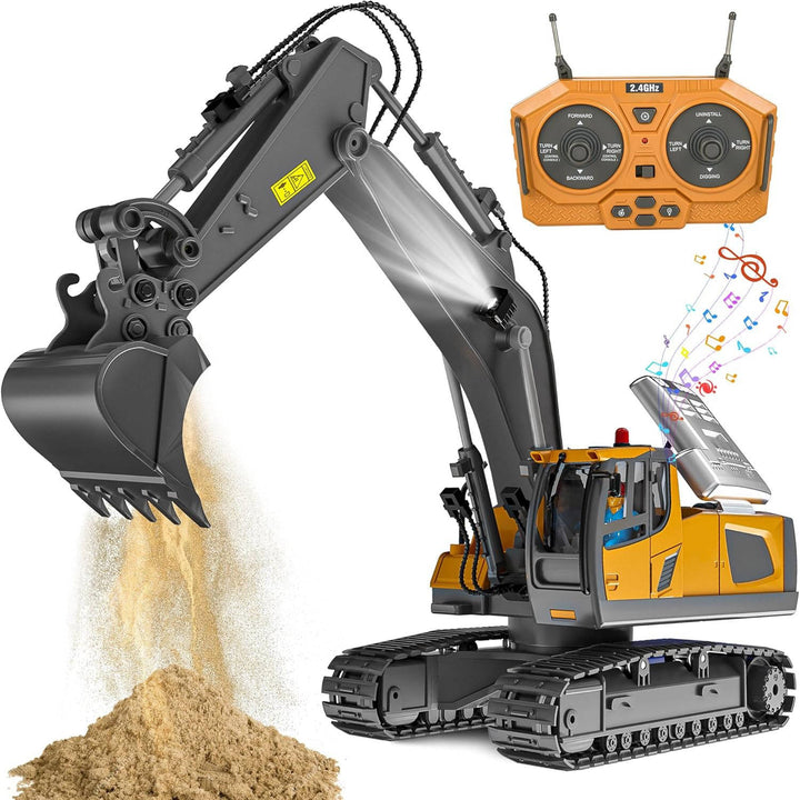 Remote Control 4WD Excavator Bulldozer Dump Truck Toy Vehicle