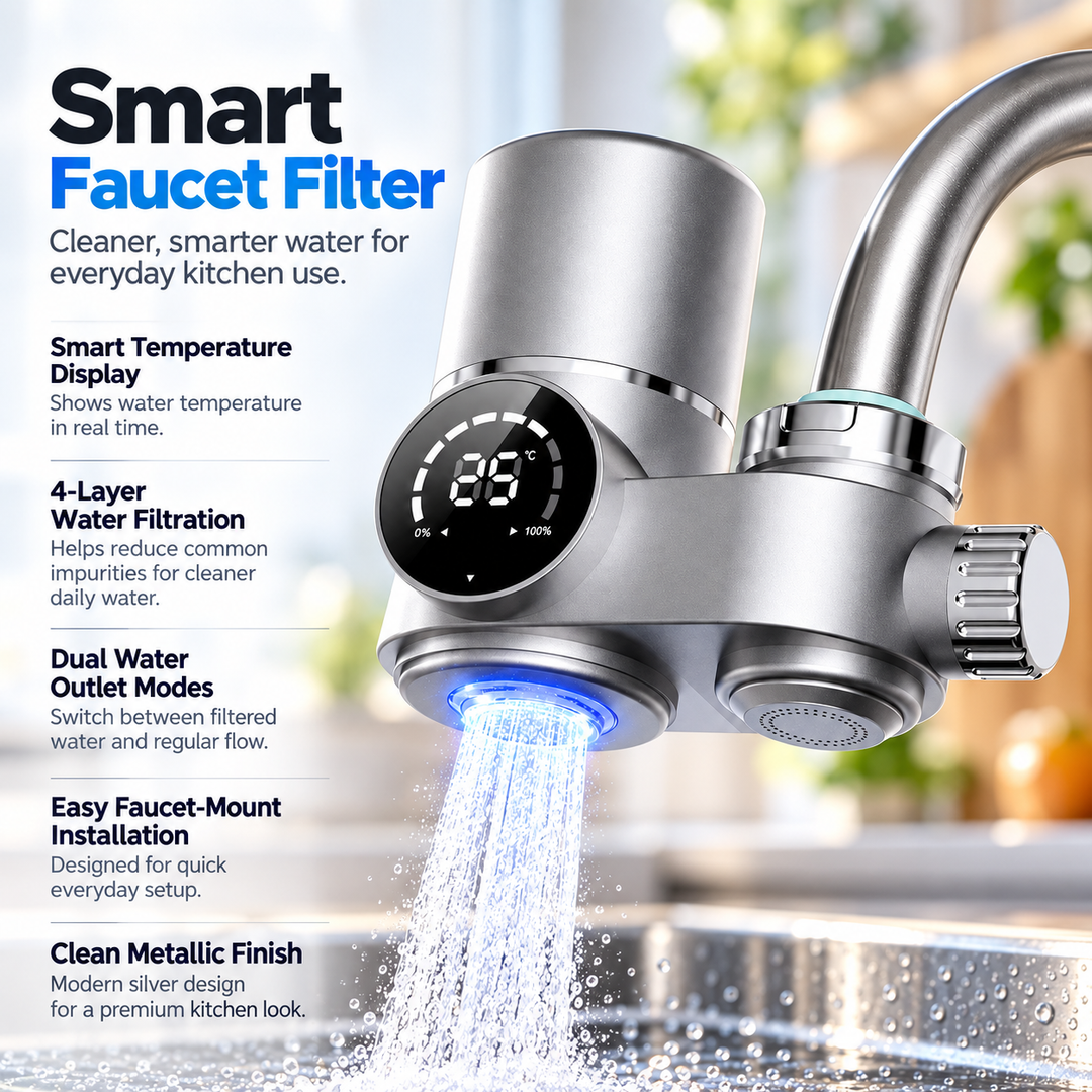 Tap Water Filter Faucet Purifier for Cleaner Kitchen Tap Water