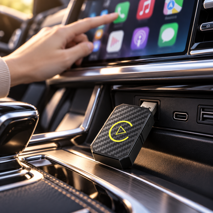 Mini Wireless CarPlay Adapter for iPhone and Android Auto