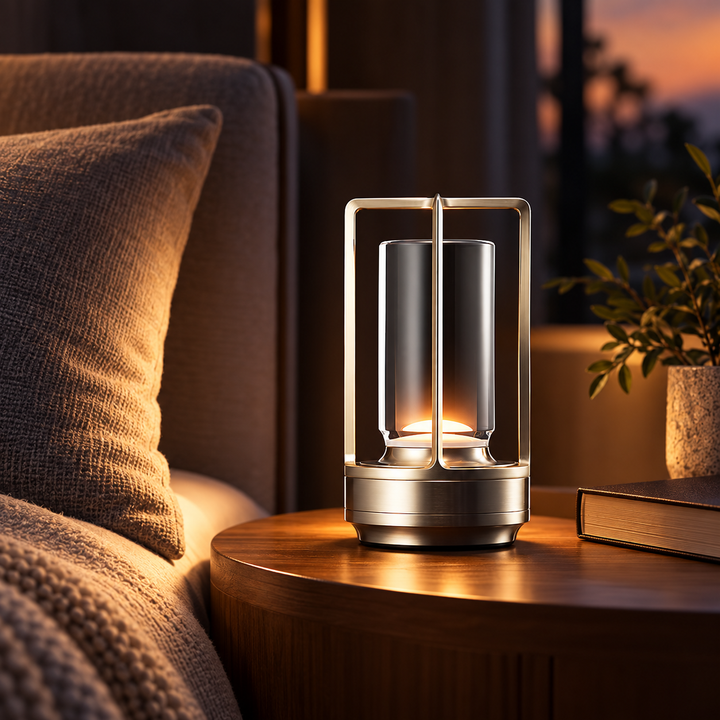 Wireless Waterproof Table Lamp Touch Dimmable Rechargeable Light