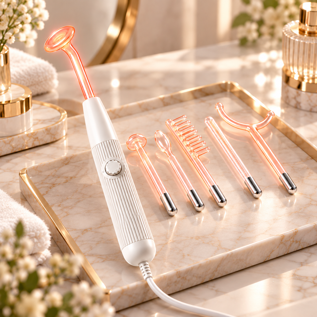 High Frequency Facial Wand Skin Therapy Device for Acne Care