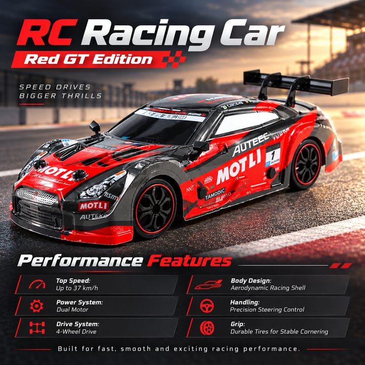 Remote Control Racing Car High Speed RC Sports Car for Kids and Adults