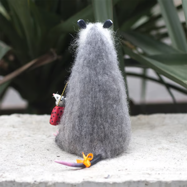 Wool Felt Figurine Set Handmade Collectible Figurines