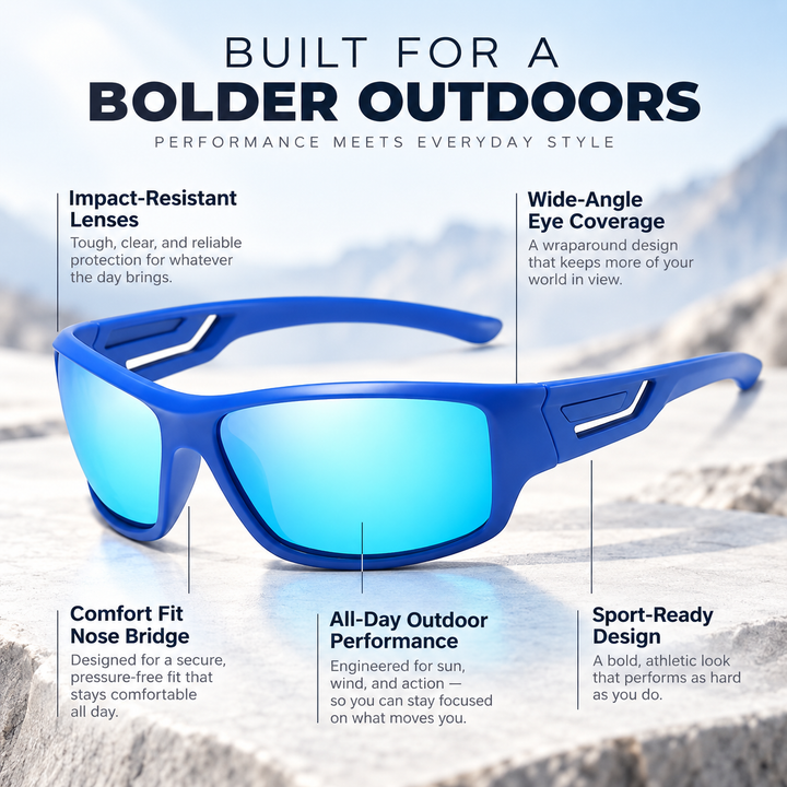 Polarised Sunglasses UV400 Mens Fishing Driving Glasses