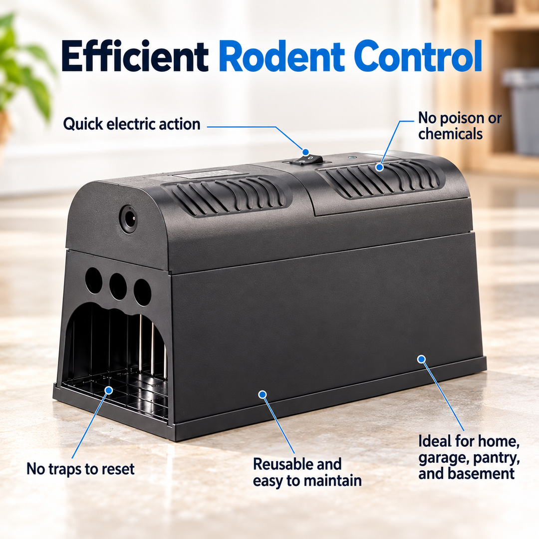 Electric Mouse Trap Humane Rodent Killer Indoor Rat Trap for Home