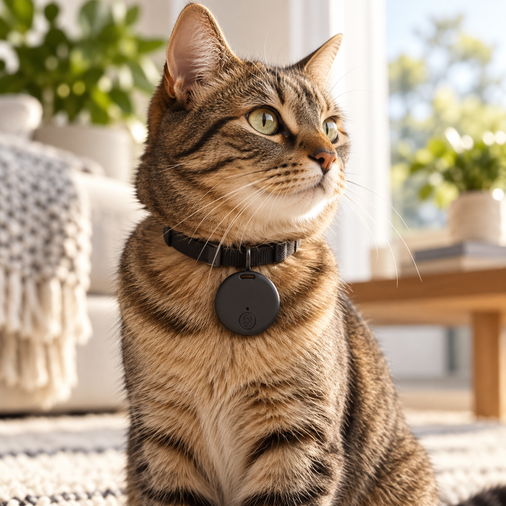 GPS Cat Tracker Waterproof Lightweight No Subscription Real Time