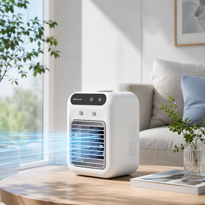 Mini USB Portable Air Conditioner Fan Humidifier Tabletop Desktop