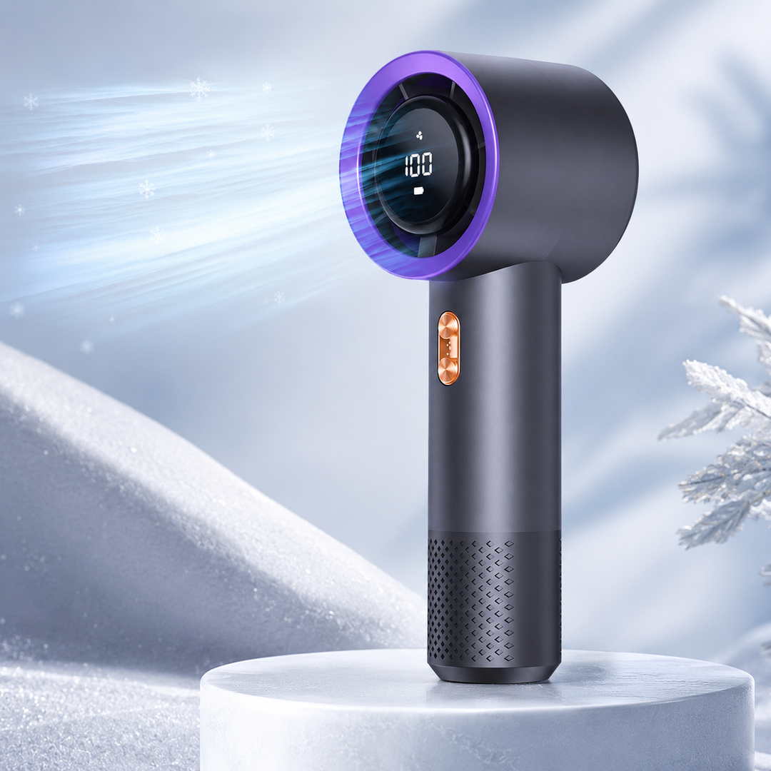 Portable Handheld Bladeless Mini USB Rechargeable Fan with LED