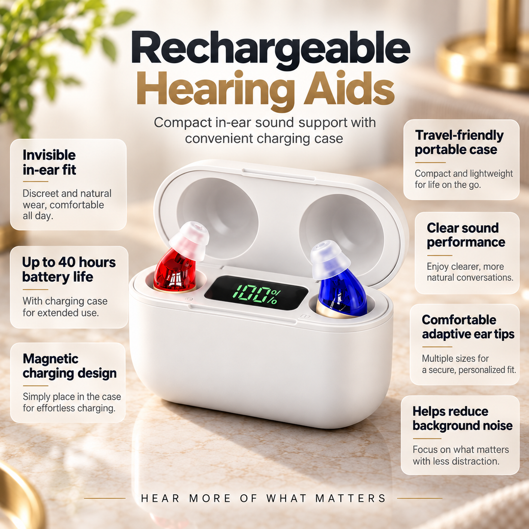 Rechargeable In Ear Sound Amplifier Digital Hearing Device