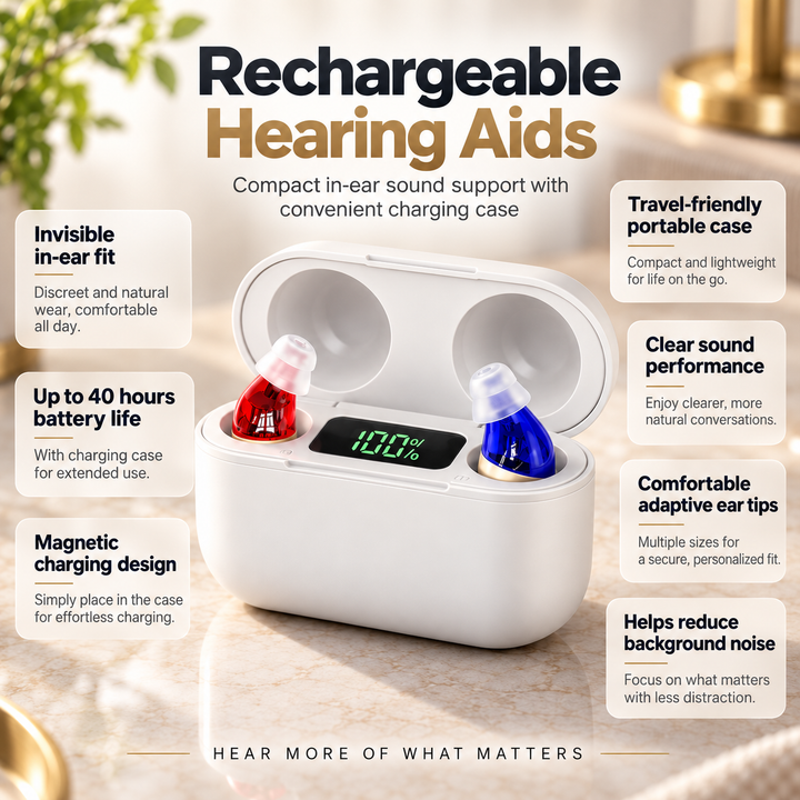 Rechargeable In Ear Sound Amplifier Digital Hearing Device