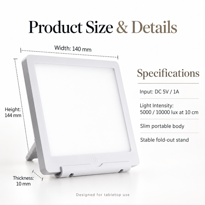 SAD Light Therapy Lamp Daylight Mood Boosting Happy Light