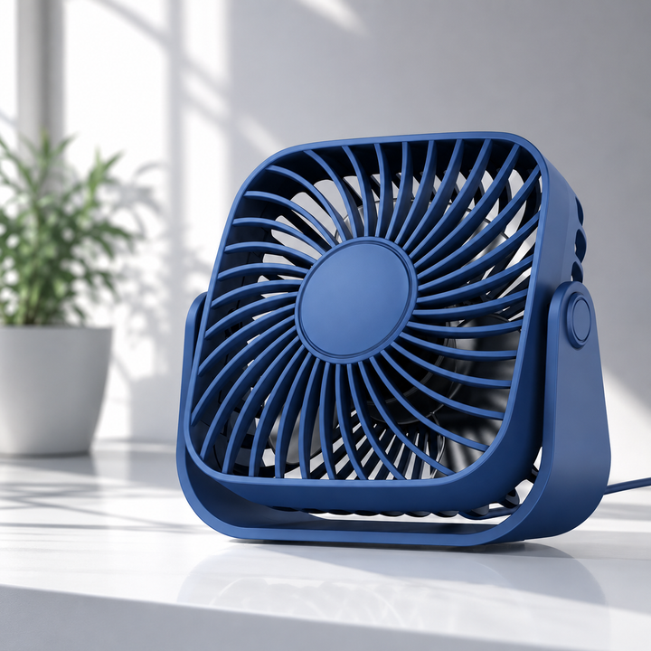 4 Inch USB Mini Portable Desk Fan 3 Speed Adjustable Personal Fan